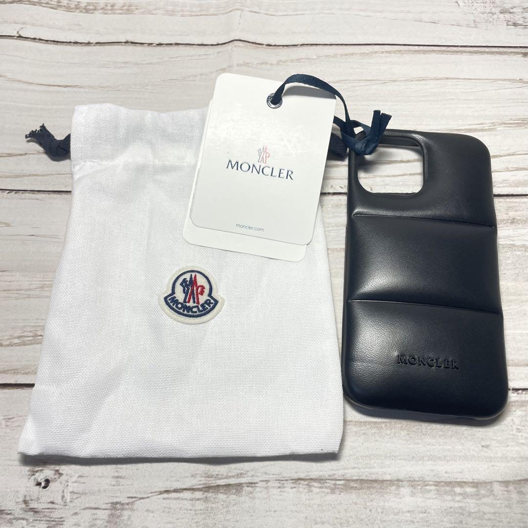 MONCLER モンクレール iPhone 13 Pro Max ロゴ レザー
