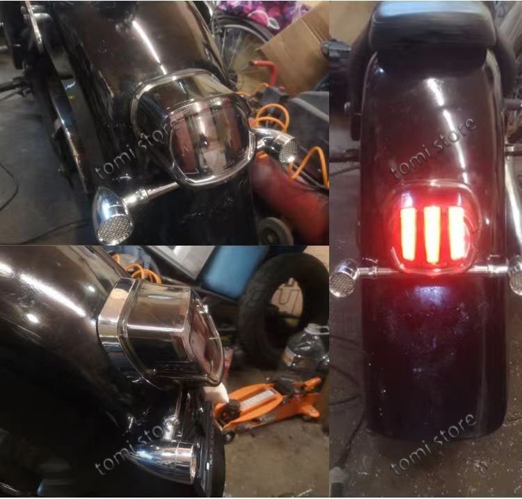  Harley LED задние фонари задний фонарь спорт Star Dyna Softail touring xl fxd flh flt flst черный 