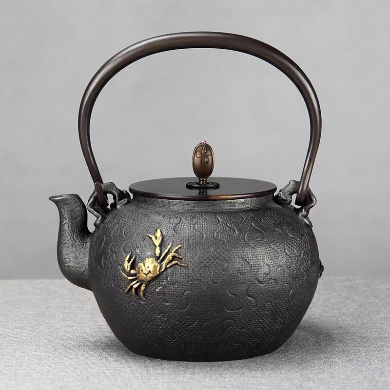 新入荷☆佳品☆南部鉄器 ☆高品質☆ 老鉄瓶 提梁壺 茶道具対応