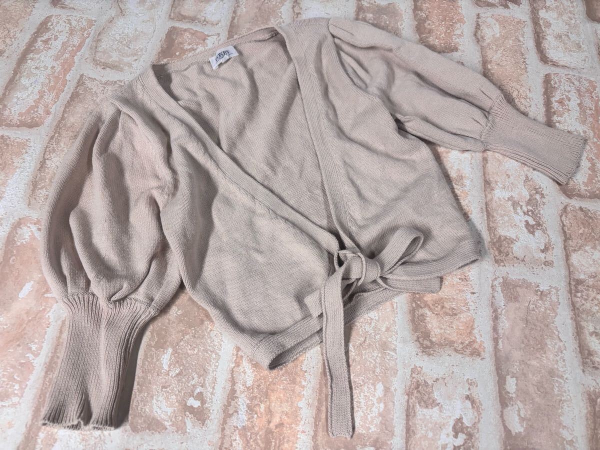 ＄17/FOXY フォクシー ボレロ カーディガン ベージュ 38（M）日本制 匿名発送