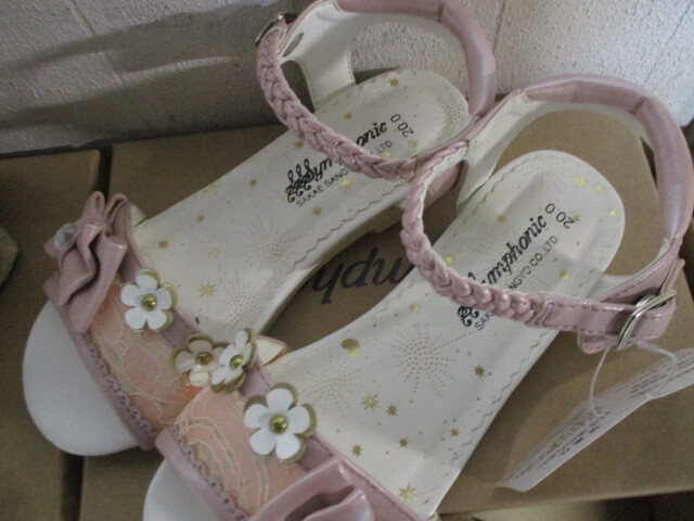 U541/未使用 19cm 20cm キッズ 女児 サンダル シューズ 6足セット まとめ売り