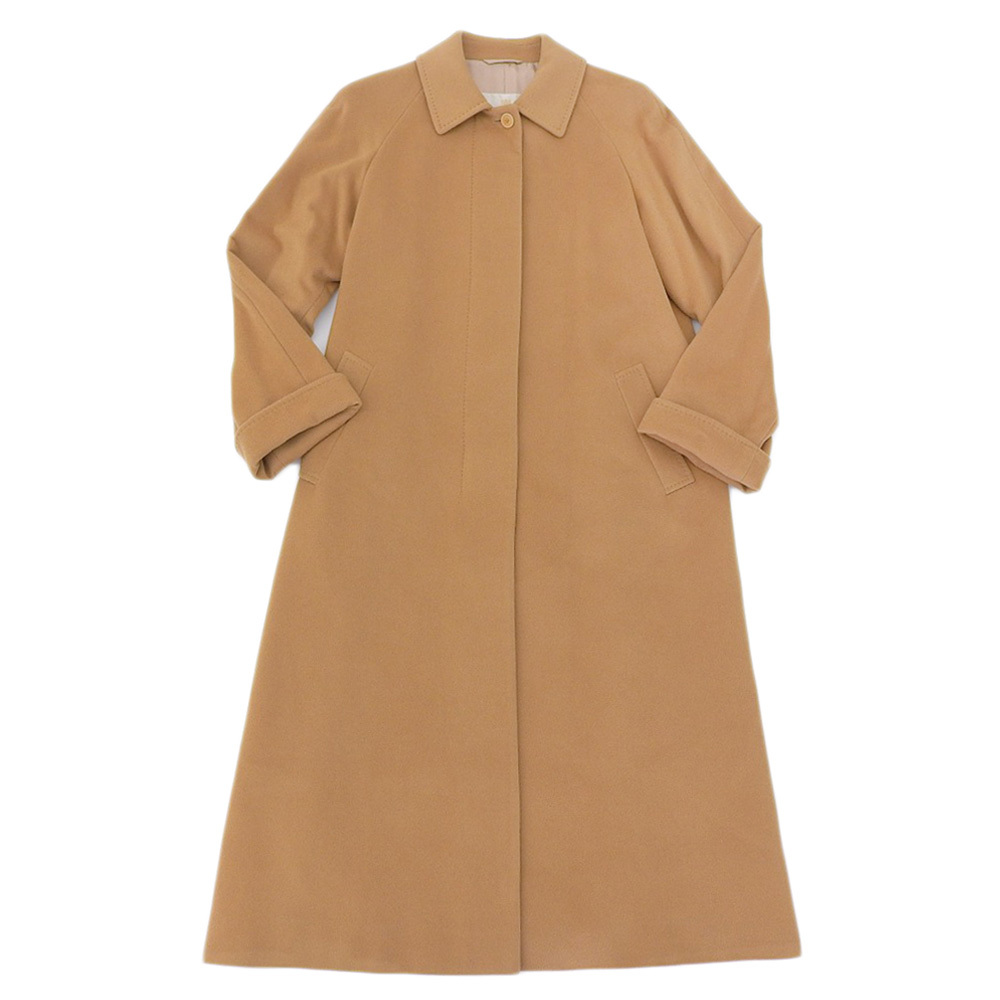 超美品 アクアスキュータム Aquascutum カシミア100% ステンカラーコート 11號(hào) レディース 90's