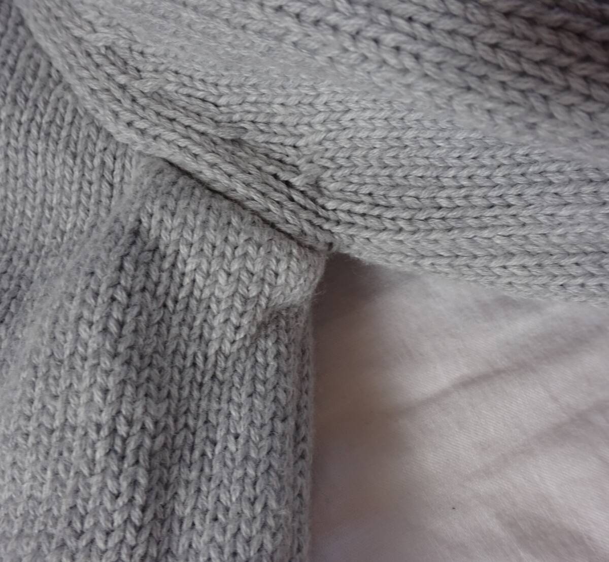 PEYTONPLACE ペイトンプレイス ニットジャケット １５号　大きいサイズ　カーディガン　はおり　グレー_画像3