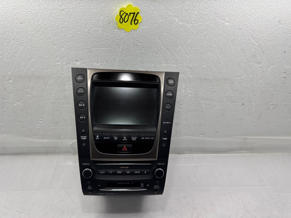  レクサス LEXUS UZS190 GS430 平成17年9月 純正 マルチモニター 86120-30C60-C0-3 86430-30120 2006年秋 動作保証(aaa)