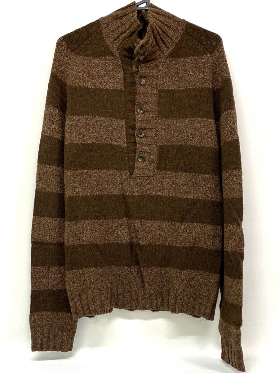 DOLCE&GABBANA ニット・セーター 茶 2007525L0039 DOLCE&GABBANA ニット セーター ブラウン 長袖 茶 ストライプ