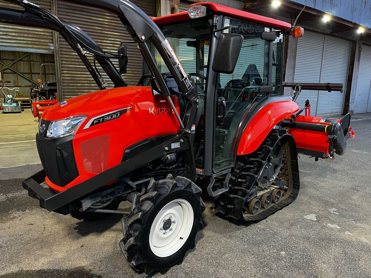 [ анимация есть ] Kubota трактор FT300 30 лошадиные силы power черный se микро кабина фронтальный погрузчик Hello комплект прекрасный товар использование немного снегоочиститель . рисовое поле Toyama город 