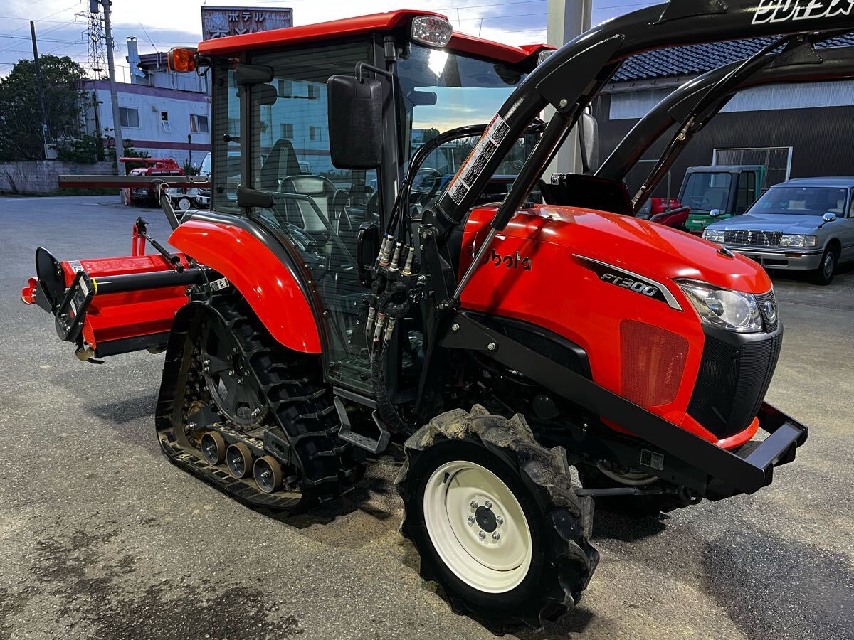 [ анимация есть ] Kubota трактор FT300 30 лошадиные силы power черный se микро кабина фронтальный погрузчик Hello комплект прекрасный товар использование немного снегоочиститель . рисовое поле Toyama город 