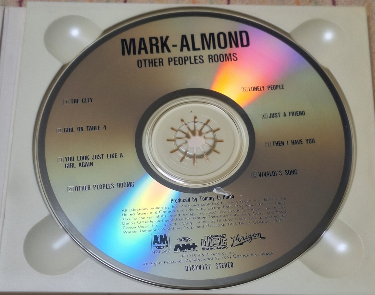 名盤/帯付デジパックCD■マーク＝アーモンド/ Mark-Almond■1978年6th(A&M/Horizon 1st)『Other Peoples Rooms』Tommy Lipuma_画像6