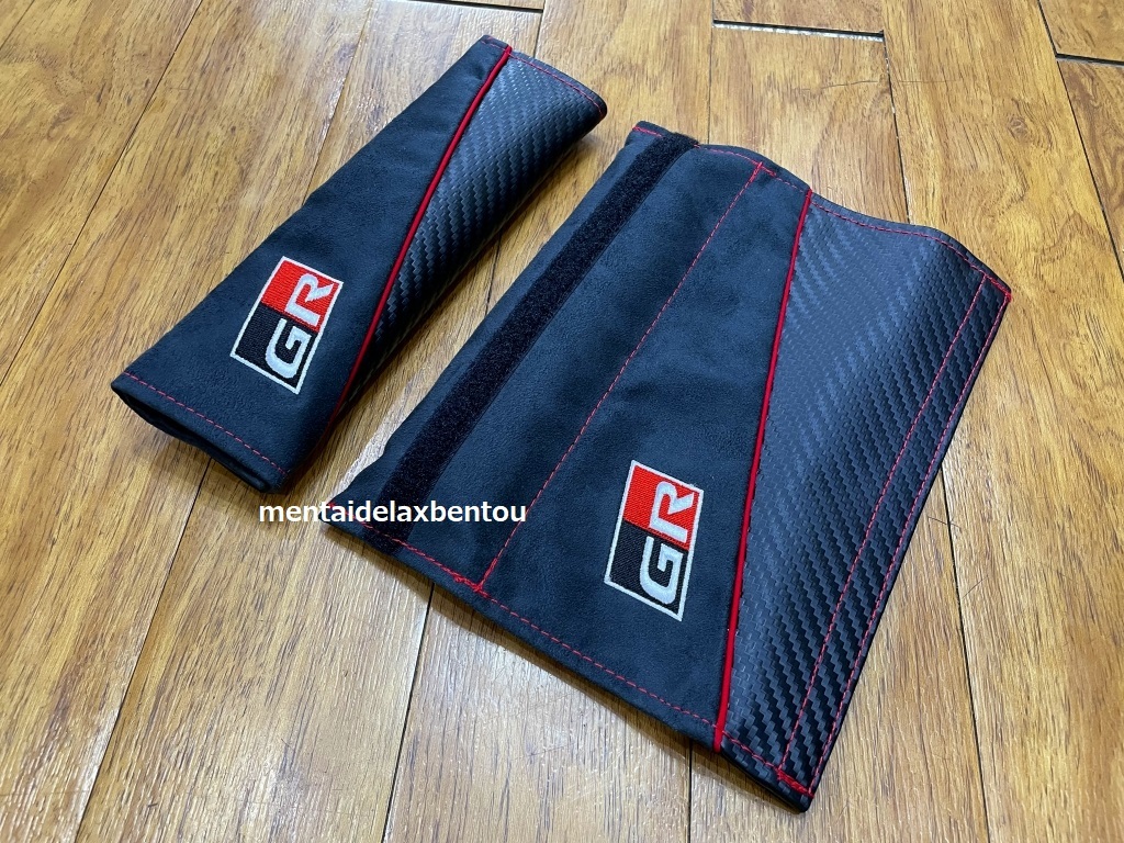 TOYOTA Toyota оригинальный GR ремень безопасности покрытие 2 шт. комплект ремень безопасности накладка C-HR COPEN NOR VOXY PRIUS LAND CRUISER REVO FORTUNER