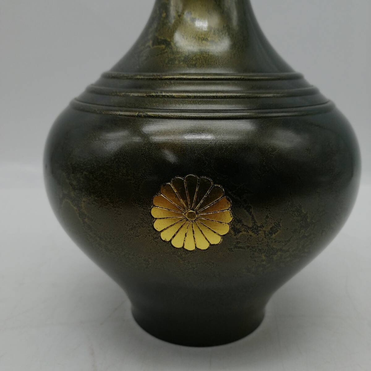 D0918 壺 花器 花瓶 飾壷 大壺 水瓶 陶器 茶道具 木箱付き 骨董