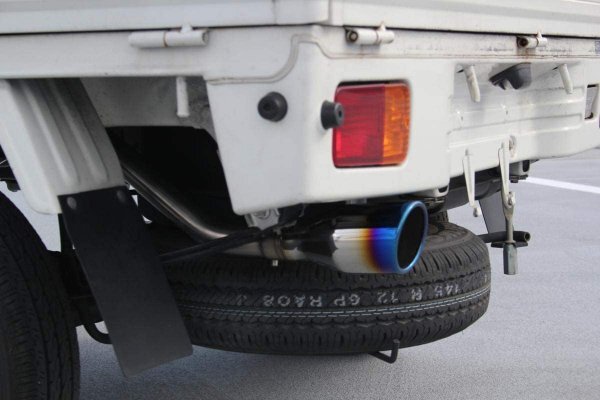 新品 未使用 ハイゼット マフラー S200P S210P 車 O2センサー対応 ステンレス ブルーカラー マフラー カーパーツ 自動車パーツ 401-218