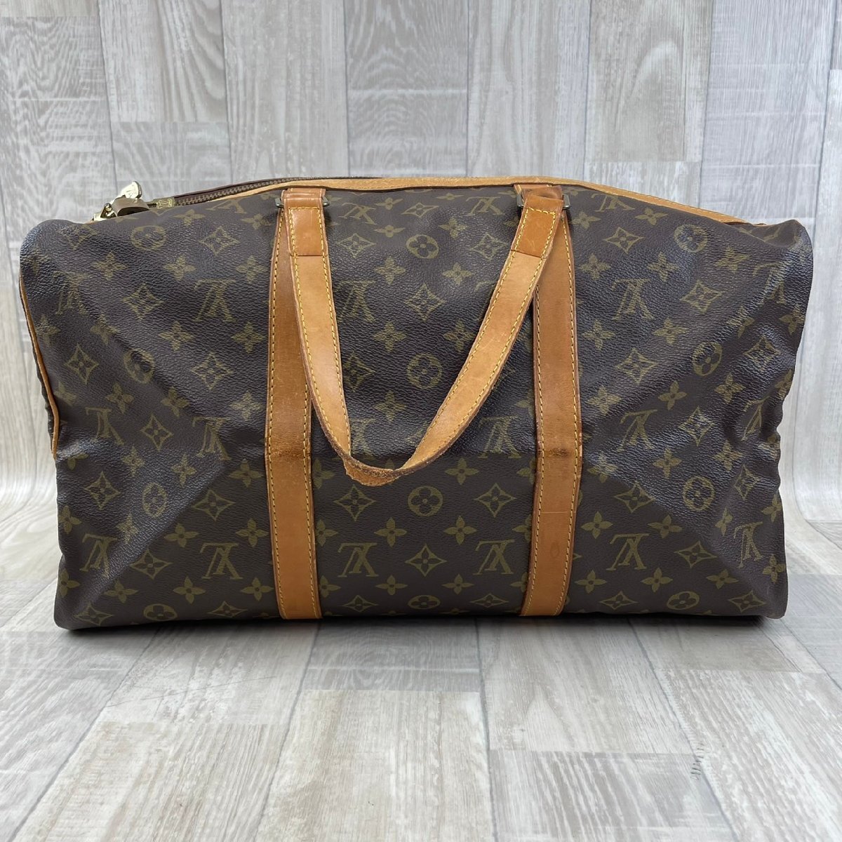 USED LOUIS VUITTON ルイヴィトン モノグラム サックスプール45 M41624 TH8903 ボストンバッグ ブラウン系 ユニセックス 旅行鞄