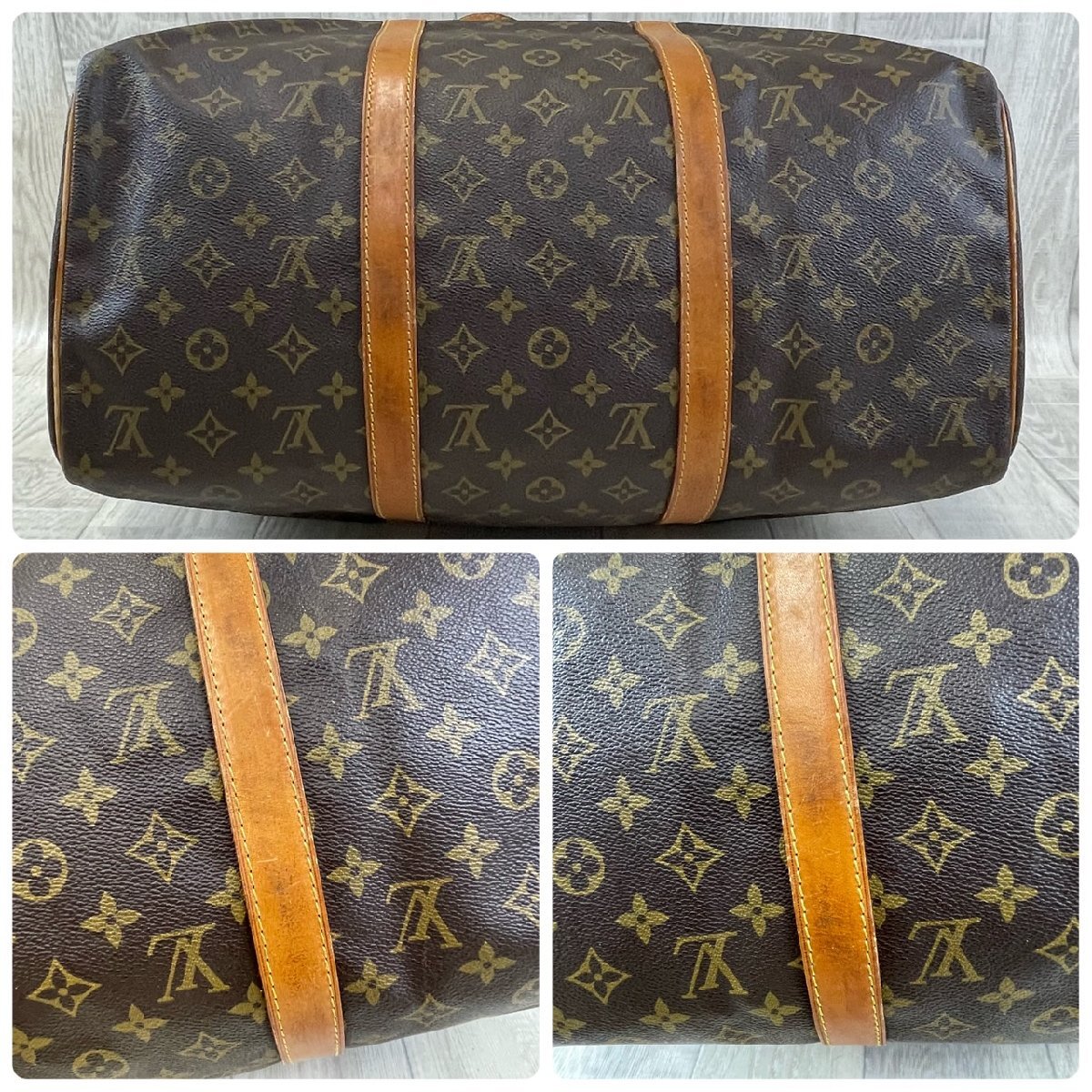 USED LOUIS VUITTON ルイヴィトン モノグラム サックスプール45 M41624 TH8903 ボストンバッグ ブラウン系 ユニセックス 旅行鞄