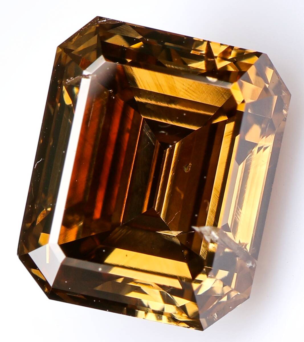 【１００円～】2.897ct！ 天然ダイヤ Fancy Deep Brown（ナチュラルカラー）I1 EM