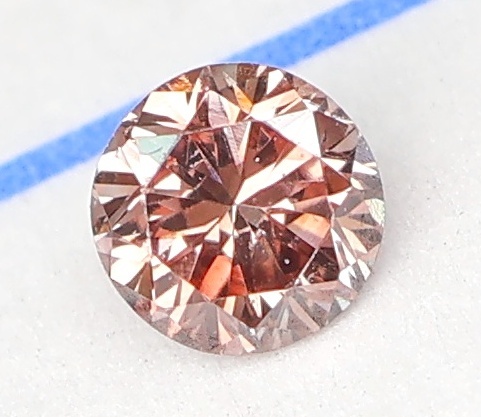 【１００円～】VS2！0.055ct 天然ダイヤ Fancy Deep Brown Pink（ナチュラルカラー）