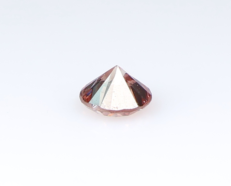 【１００円～】VS2！0.055ct 天然ダイヤ Fancy Deep Brown Pink（ナチュラルカラー）
