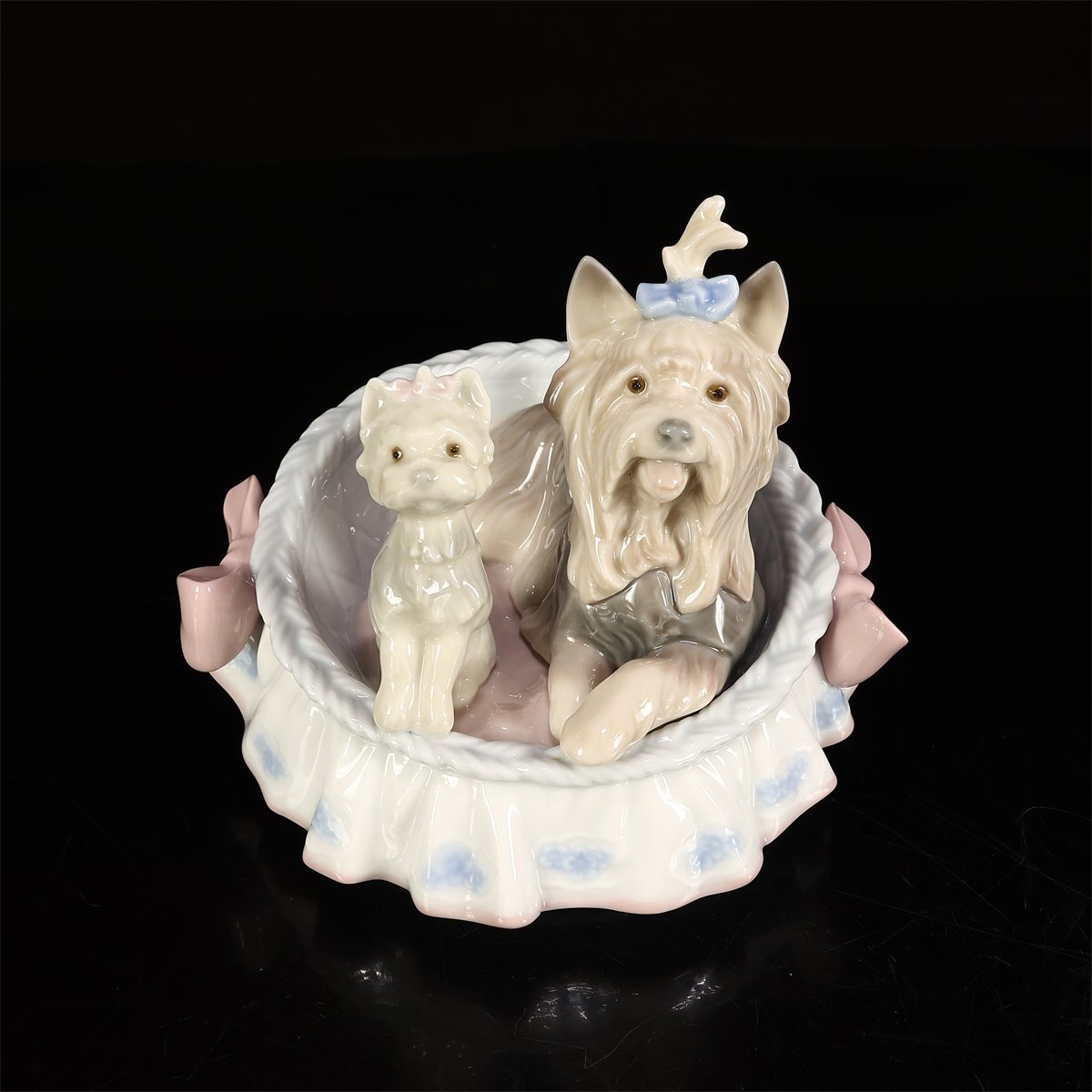 ヨークシャーテリア リャドロ 磁器 吉】CK975 絶版 LLADRO 【リヤドロ】 磁器人形 「ヨークシャ