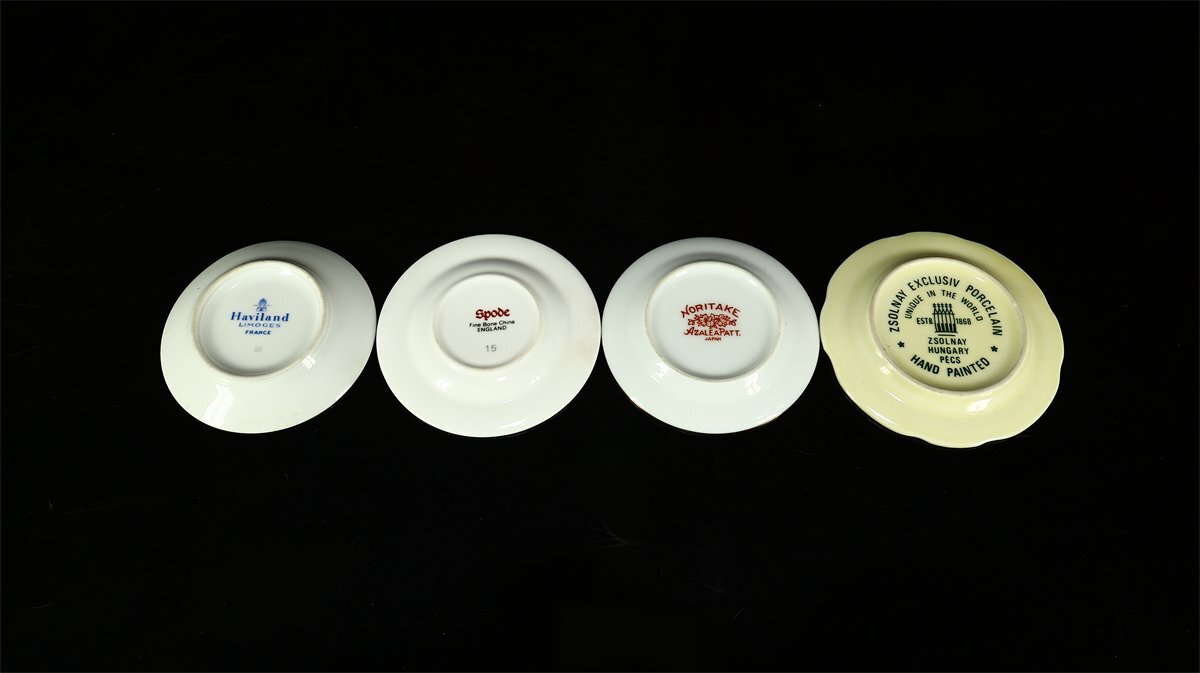 【吉】CJ261 アビランド LIMOGES 【リモージュ】 SPODE 等 ミニプレート 小皿 12點(diǎn) 一括出品 美品！