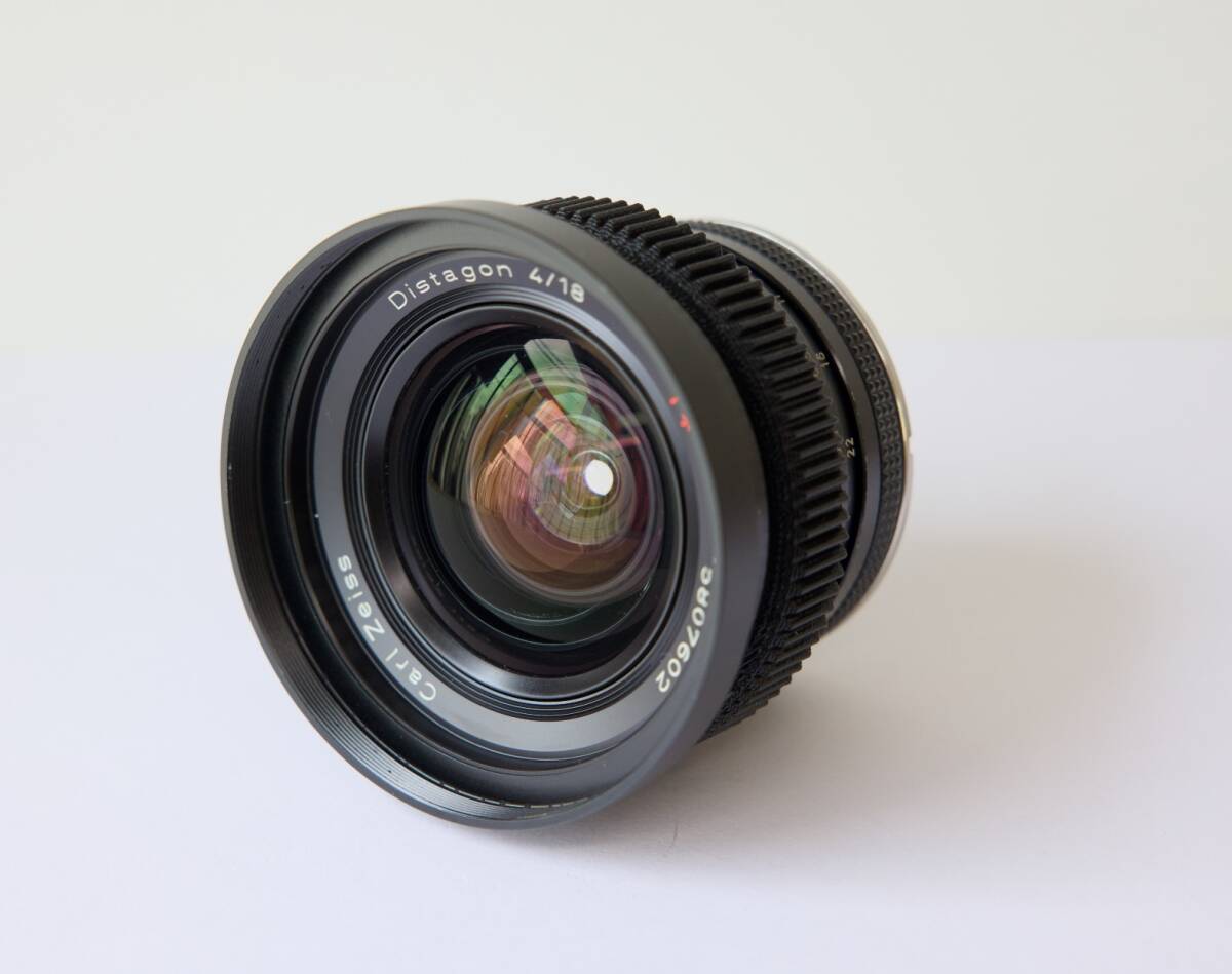CONTAX Zeiss 18mm f/4 AEG Cine Mod EF改造 Yahoo!オークション - CONTAX Zeiss 18mm f/4 AEG Cine Mod EF改造