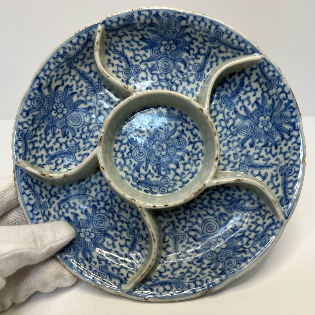 中國古美術(shù) 明時代 古染付 染付 文房具 書道具 絵道具 唐物 陶磁器 中國古玩 骨董品 在銘 共箱付