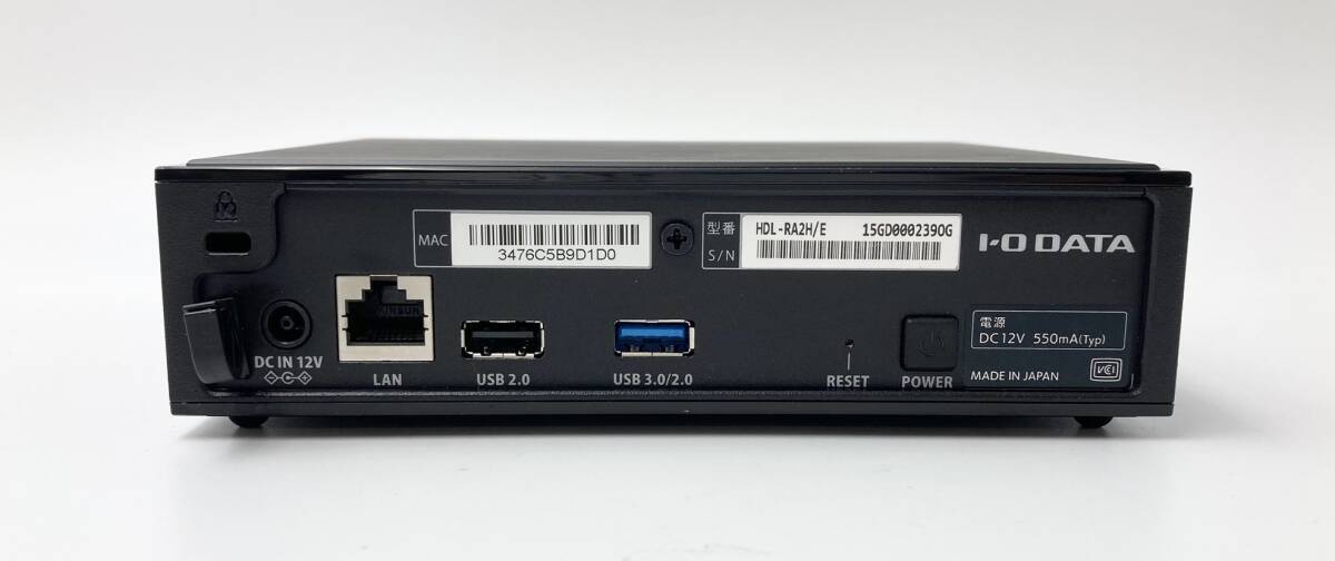 【1円スタート】☆PC周辺機器☆ ◆ほぼ未使用◆　I-O　DATA　アイオーデータ　Soundgenic　Plus　HDL-RA2H　ストリーミングプレーヤー　2TB