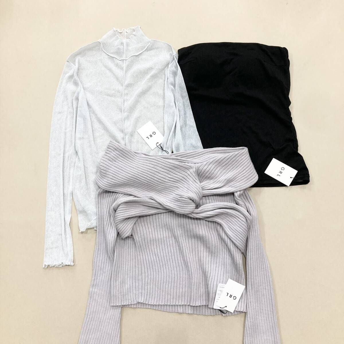 ★ 未使用 タグ付き GRL グレイル 28點 まとめ トップス ボトムス ワンピース アウター 等 サイズMIX 量産型 大人かわいい 卸 現(xiàn)狀品 8.3kg