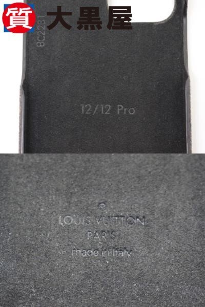 [ daikokuya магазин 82]LOUIS VUITTON Louis Vuitton IPHONE бампер do-fi-n монограмма 12/12Pro Brown смартфон кейс б/у текущее состояние распродажа 