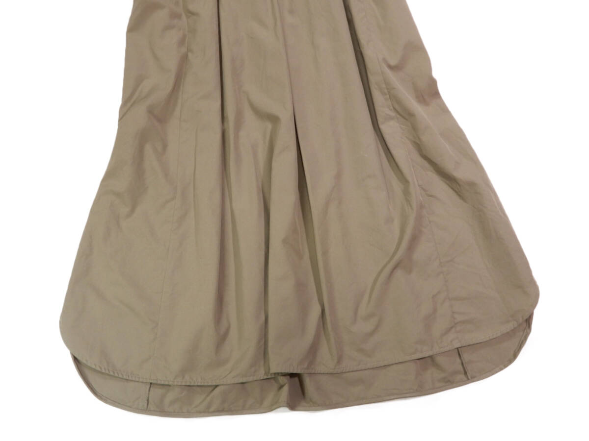 シップス SHIPS 大人カジュアル可愛い☆ バンドカラー パールボタン プルオーバー ロング シャツ ワンピース 36