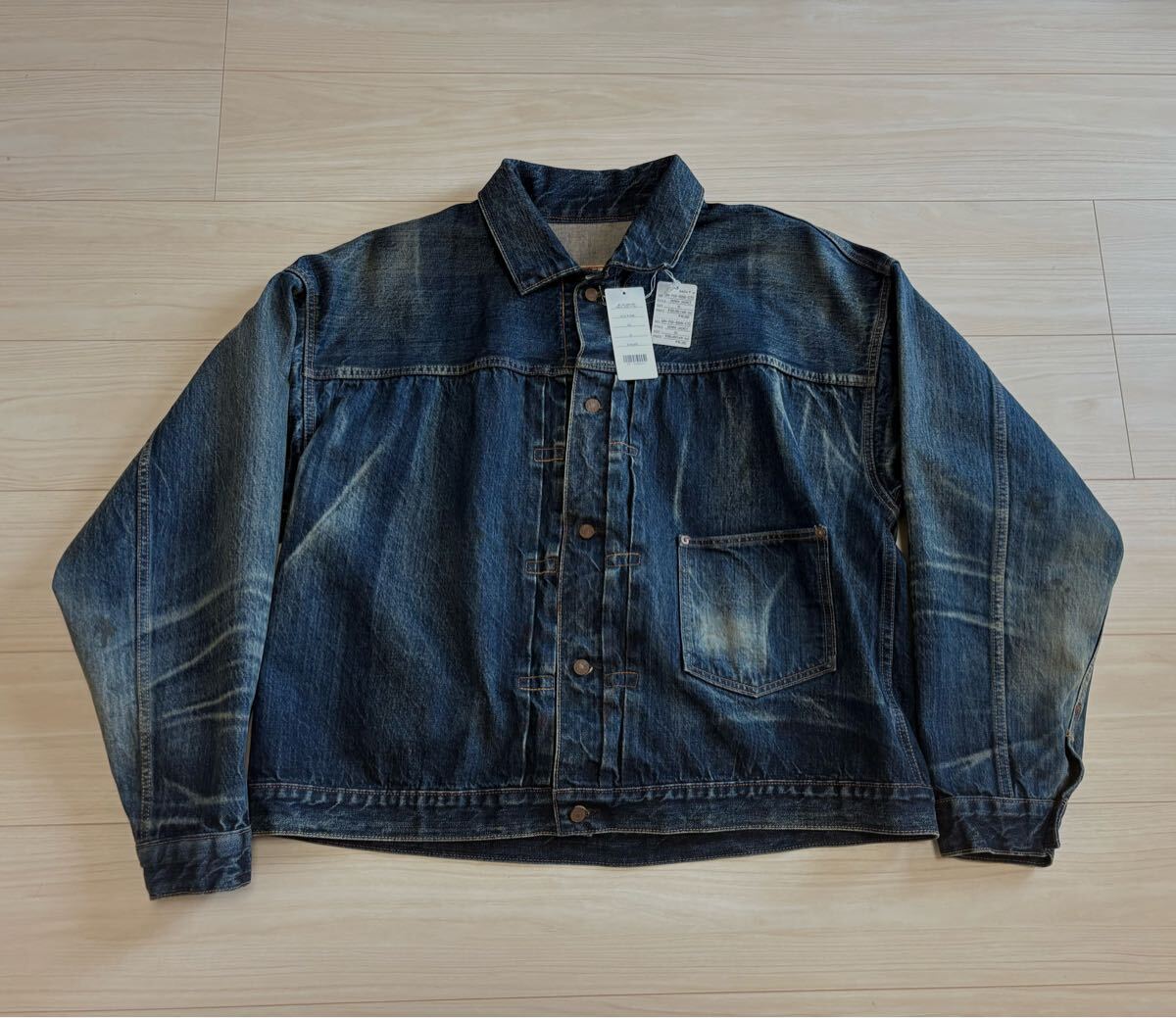 【試著のみ?タグ有】 セントマイケル デニムジャケット XL saint mxxxxxx / supreme chrome hearts balenciaga new manual