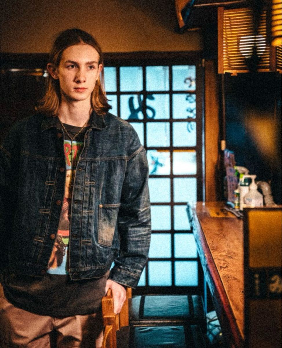 【試著のみ?タグ有】 セントマイケル デニムジャケット XL saint mxxxxxx / supreme chrome hearts balenciaga new manual