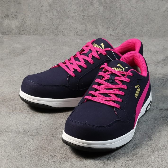 PUMA プーマ 安全靴 メンズ エアツイスト スニーカー セーフティーシューズ 靴 ブランド 64.216.0 ネイビー 28.0cm / 新品