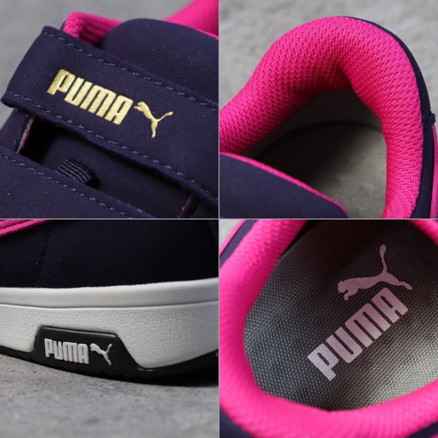 PUMA プーマ 安全靴 メンズ エアツイスト スニーカー セーフティーシューズ 靴 ブランド ベルクロ 64.206.0 ネイビー ロー 27.0cm / 新品