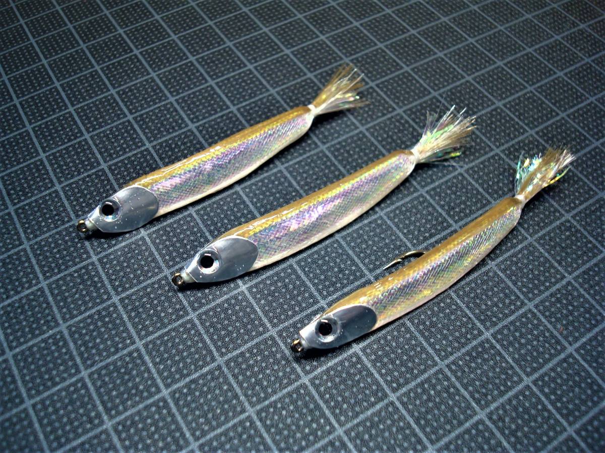 フローティングワカサギ横向き　＃６　2本セット　6.5㎝　0.8ｇ　ワカサギ　カタクチイワシ　稚アユ　稚魚_画像1