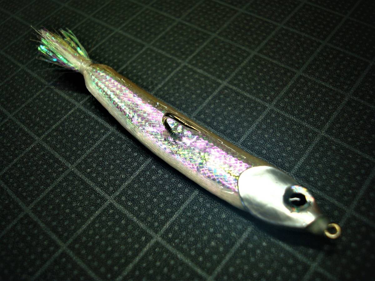 フローティングワカサギ横向き　＃６　2本セット　6.5㎝　0.8ｇ　ワカサギ　カタクチイワシ　稚アユ　稚魚_画像7