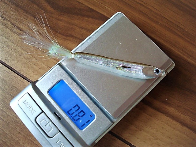 フローティングワカサギ横向き　＃６　2本セット　6.5㎝　0.8ｇ　ワカサギ　カタクチイワシ　稚アユ　稚魚_画像3