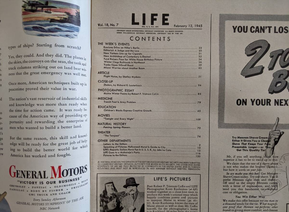 海外雑誌　LIFE（ライフ） 1945年２月12日号_画像3