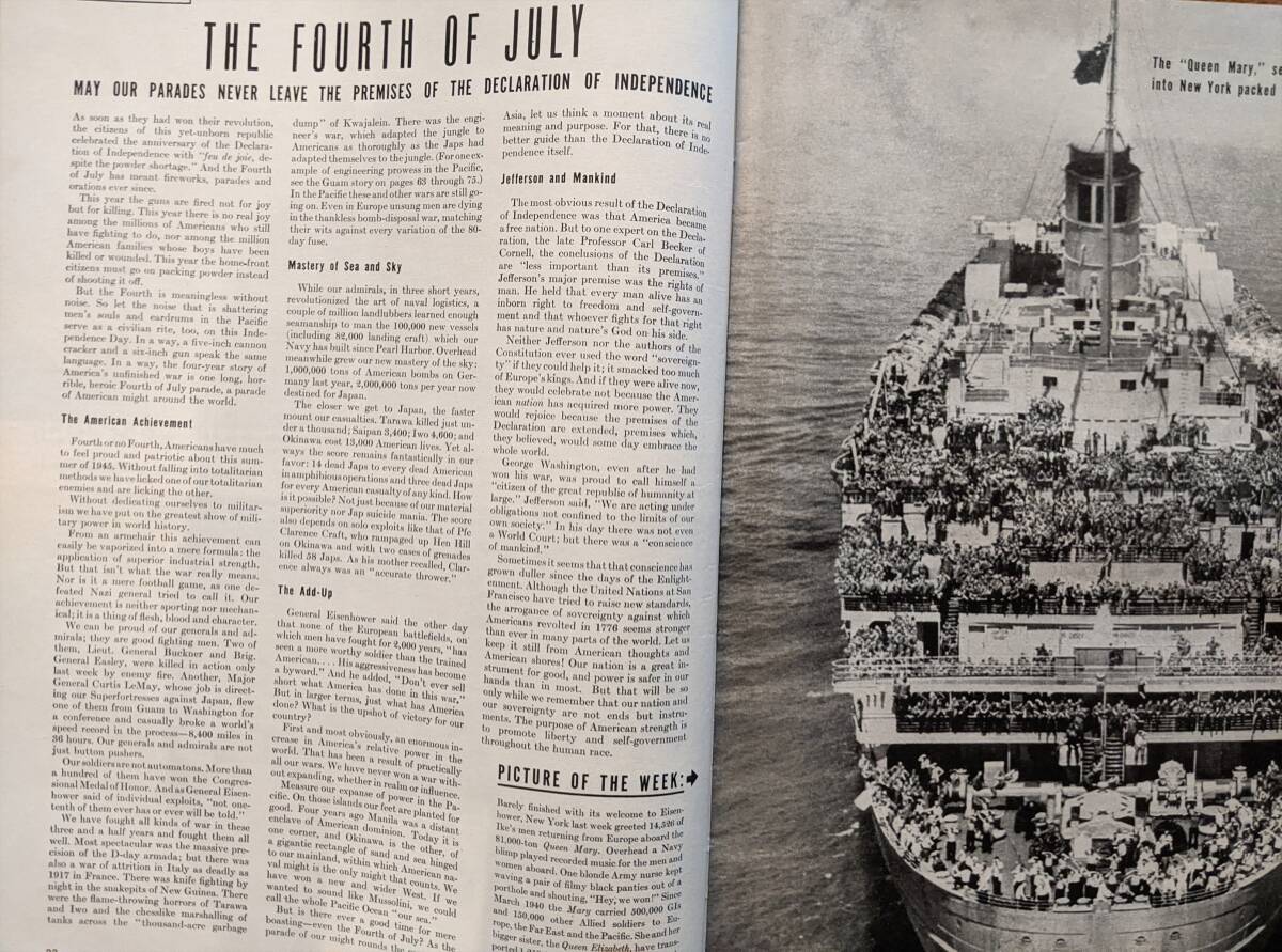 海外雑誌 LIFE(ライフ) 1945年7月2日号_画像4