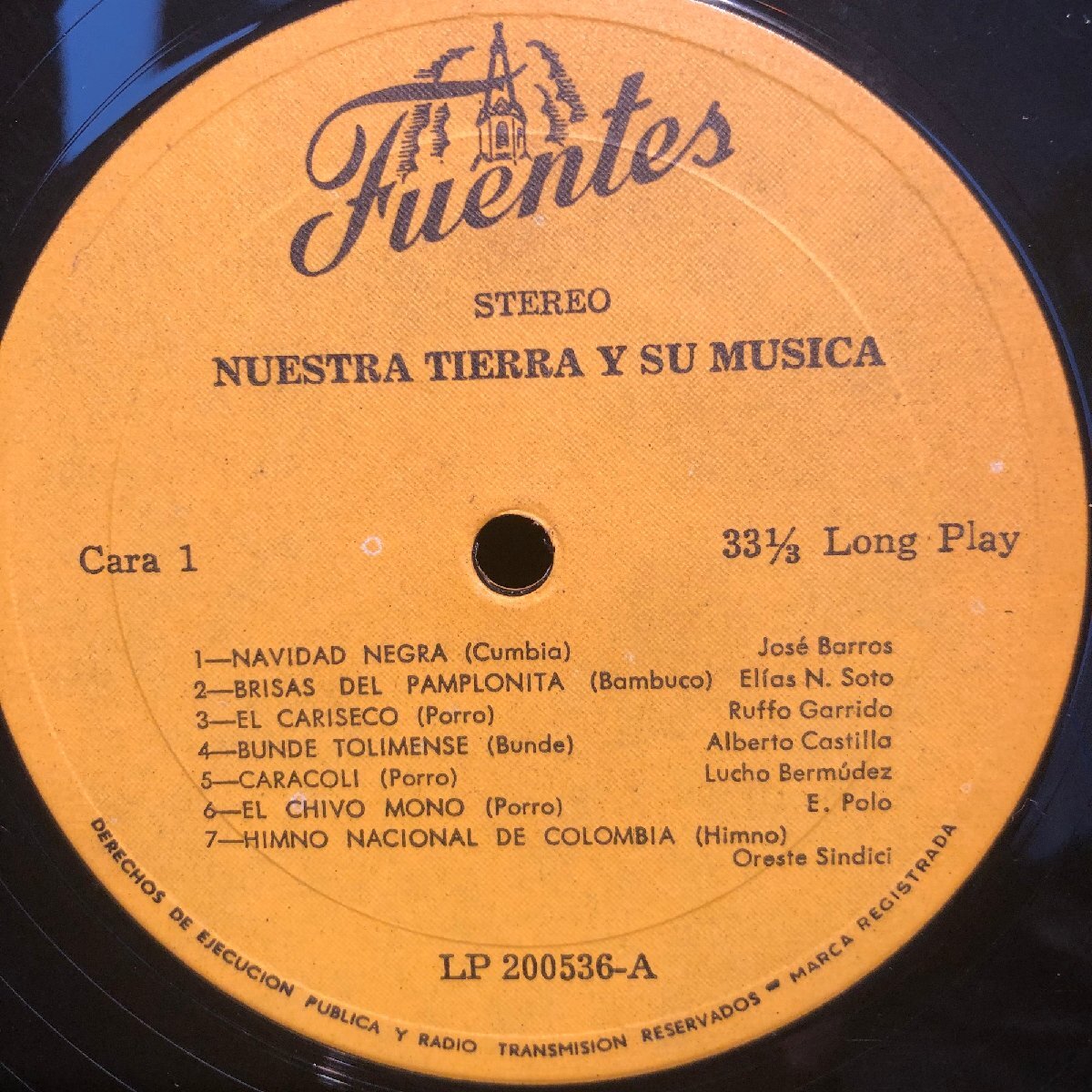 Various / Nuestra Tierra Y Su Musica LP Discos Fuentes