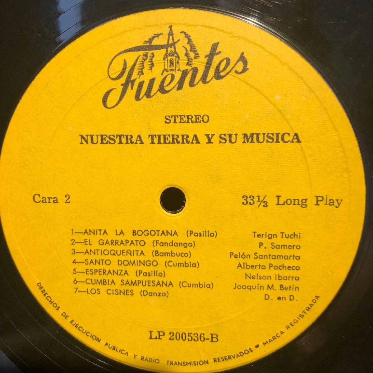 Various / Nuestra Tierra Y Su Musica LP Discos Fuentes