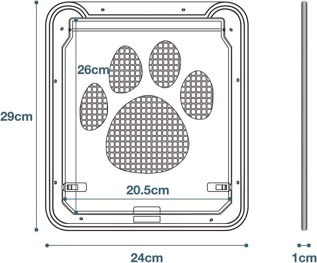 ,《新品?送料無料》網(wǎng)戸専用ペットドア キャットドア犬貓自動(dòng)ロックお散歩運(yùn)動(dòng)不足
