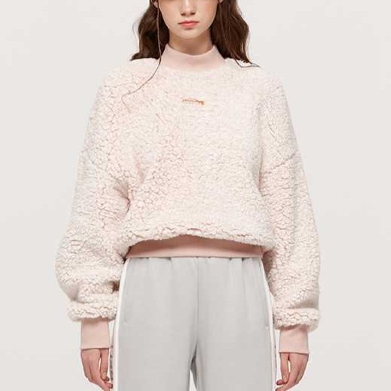 メレル レディース ボア トレーナー Mサイズ (95) 定価14300円 ピンク MERRELL モックネック プルオーバー_画像2