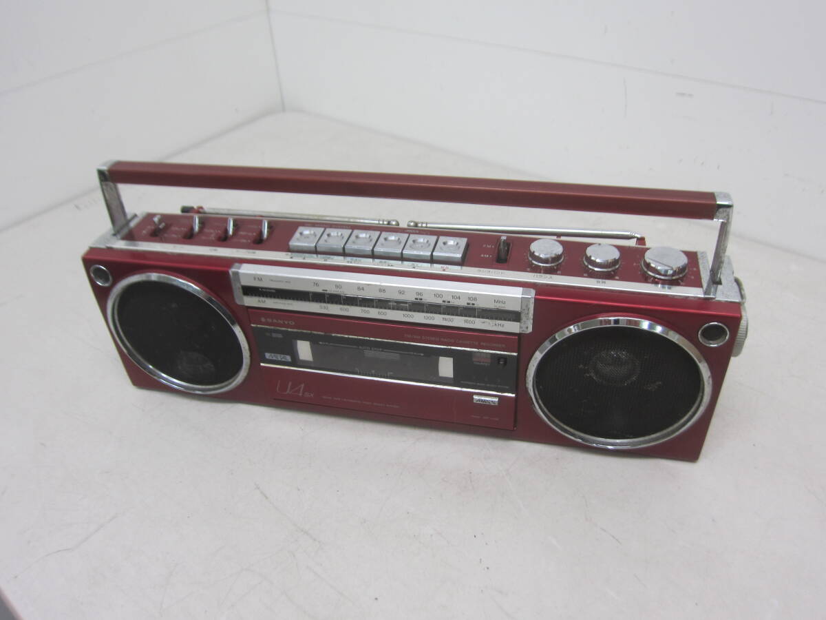 昭和レトロ SANYO MR-U4SX ラジカセ ジャンク品 (ラジカセ 昭和レトロ SANYO MR-U4SX ラジカセ ジャンク品 (ラジカセ