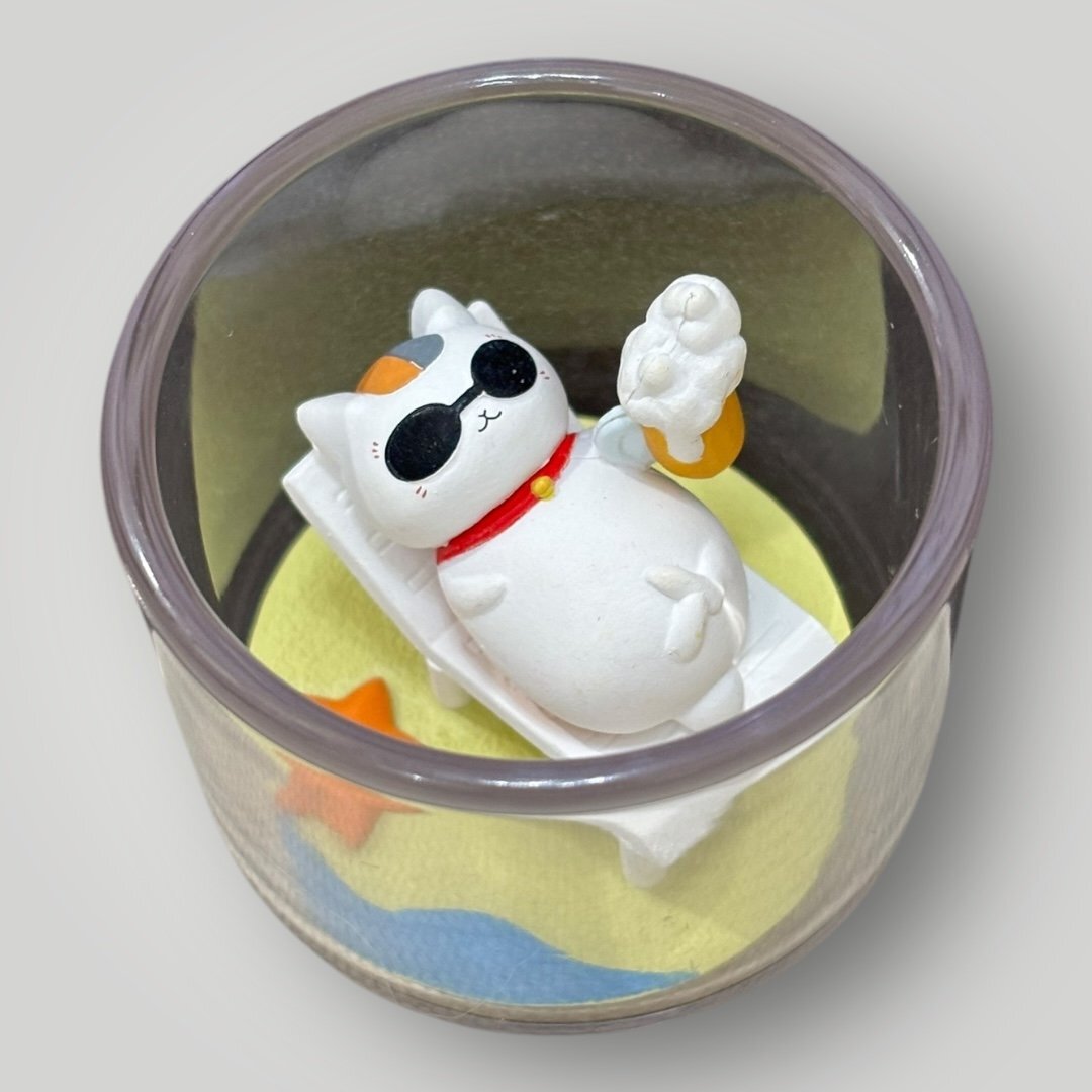 ＜美品＞夏 「夏目友人帳 ニャンコ先生 四季折々てらりうむ」フィギュア★サイズ約５cm〈C2