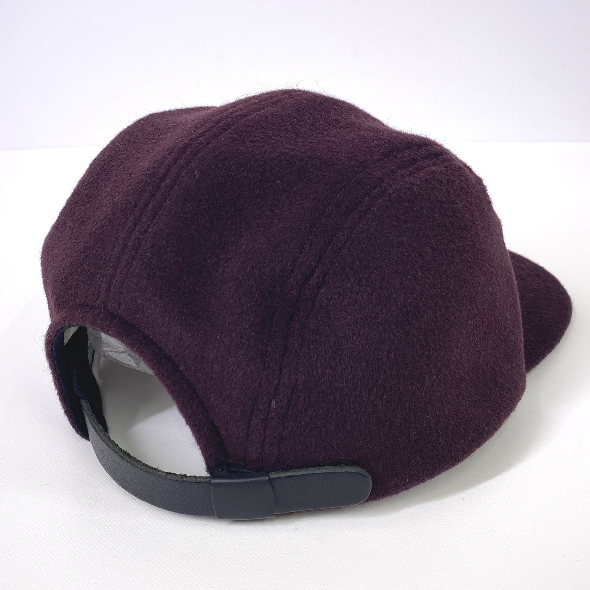 COMES AND GOES カムズアンドゴーズ CASHMERE 65 カシミヤウール ジェットキャップ ワイン 帽子 LA2882_画像2