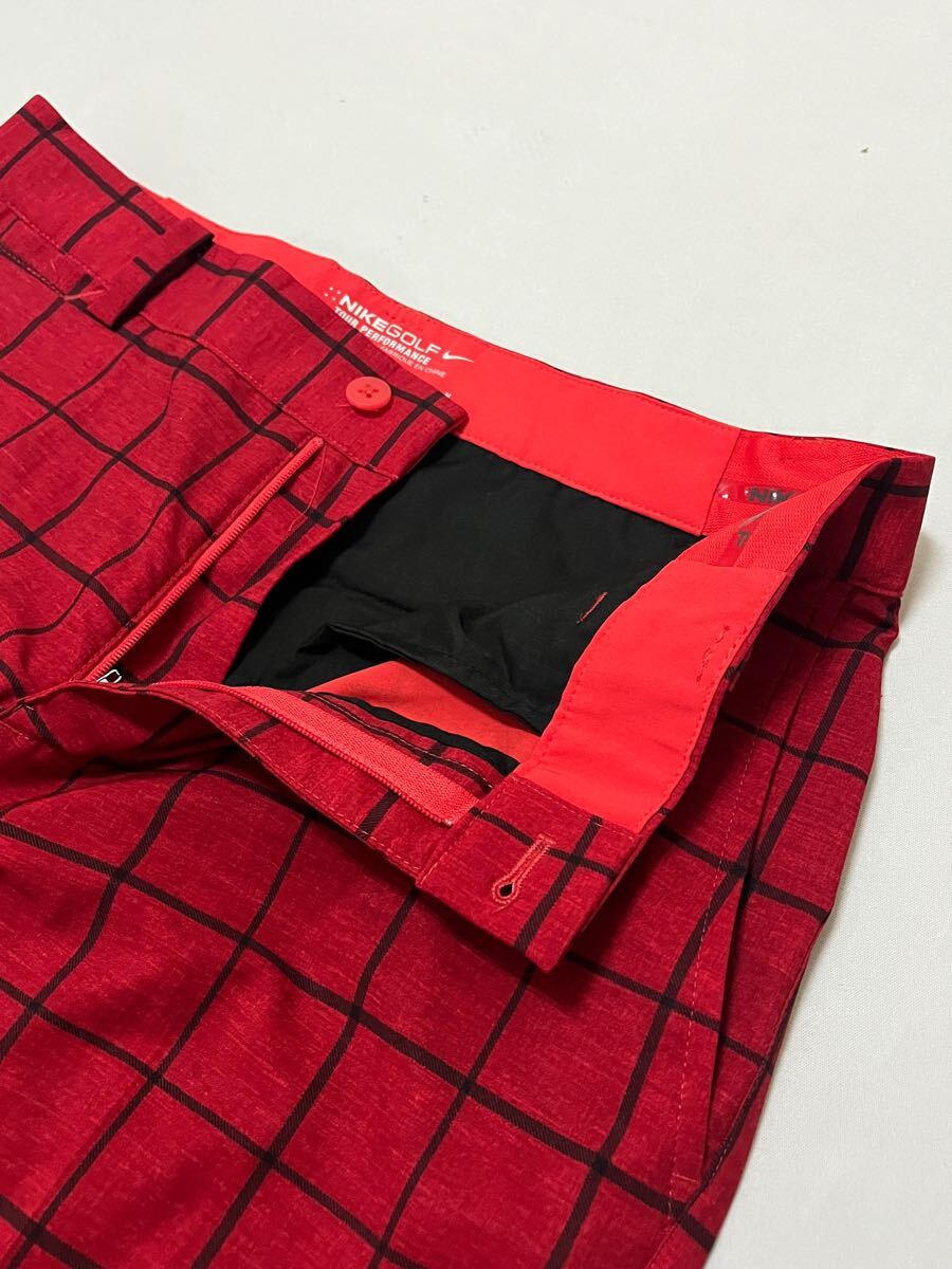 NIKE GOLF ナイキゴルフ DRI-FIT 格子柄 デザイン ストレッチ ゴルフパンツ 