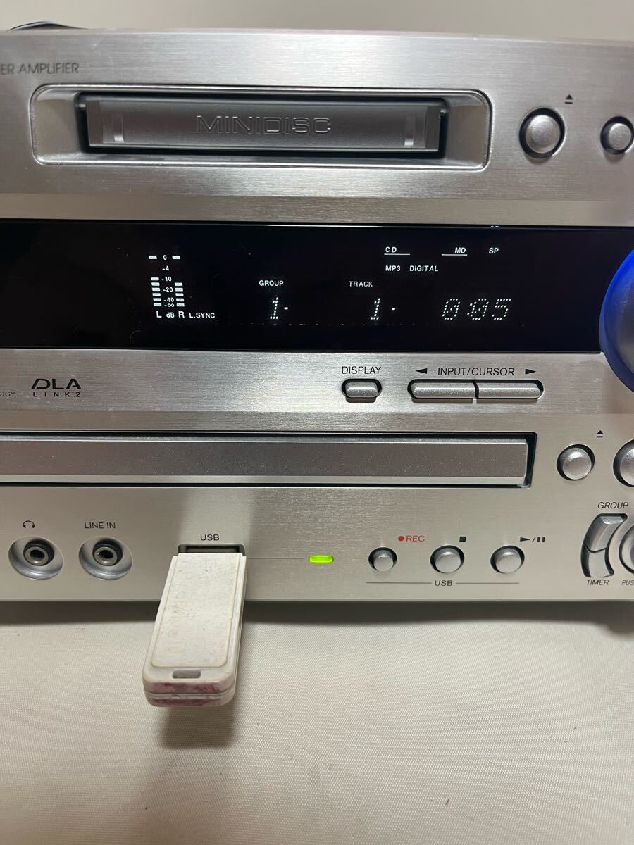 完璧 ONKYO FR-N9NX オーディオ機器 コンポ チューナーアンプ MD CD ラジオ・コンポ