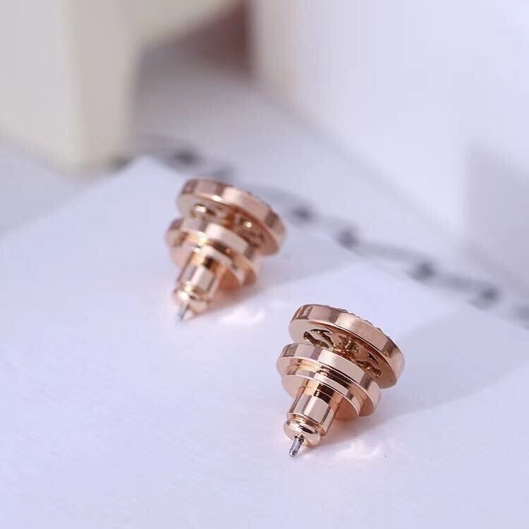 新品　TB010-02 Tory Burch トリーバーチ　定番　キラ　ロゴピアス　ゴールドピンク