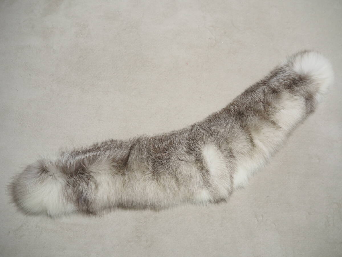 ■プラチナフォックス■ショール■26cmｘ124cm■SAGAシルバー■