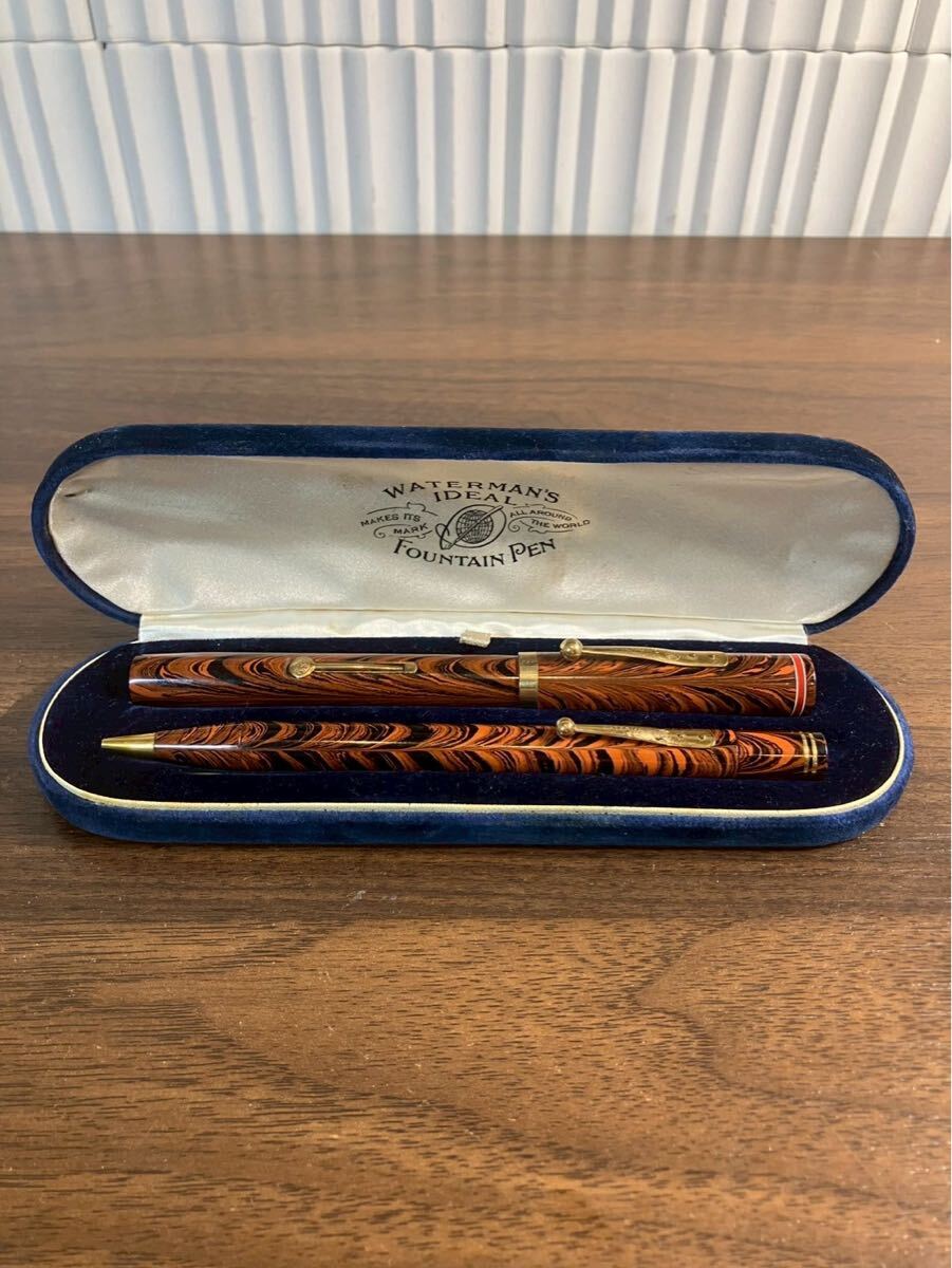 世山816再 萬年筆 WATERMAN 希少　ペン　FOUNTAIN PEN ヴィンテージ キャップリング375刻印 ウォーターマン