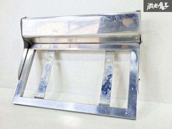 トラック用 汎用 フロント ナンバーフレーム ステンレス仕様 橫幅380mm トラックパーツ 棚14H